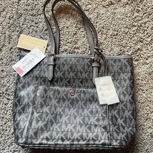 michael kord grey purse